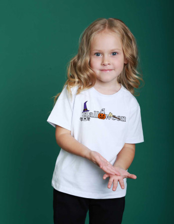 Футболка Овер біла Halloween