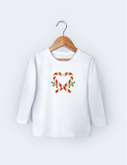 Лонгслив Лінк білий Солодке серденько