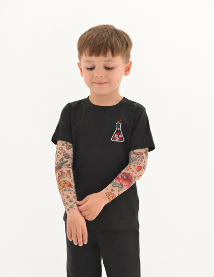 Футболка Дрейк з тату рукавами tattoo style Колба