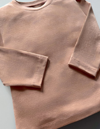 Лонгслів Лінк бежевий Квітучий тризуб