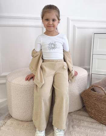 Лонгслів Герда білий Sun & moon