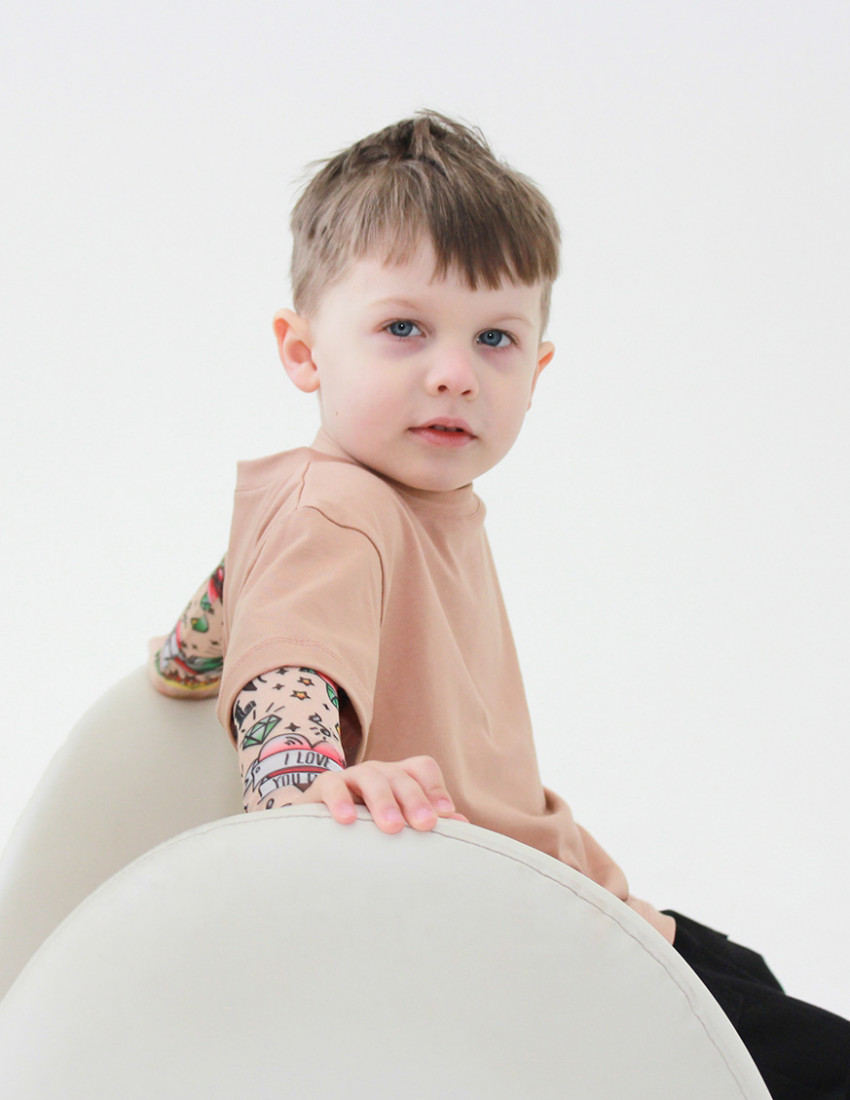 Футболка Дрейк з тату рукавами tattoo style Футболка Дрейк з тату рукавами tattoo style