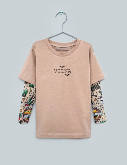 Футболка Дрейк з тату рукавами tattoo style Vilna