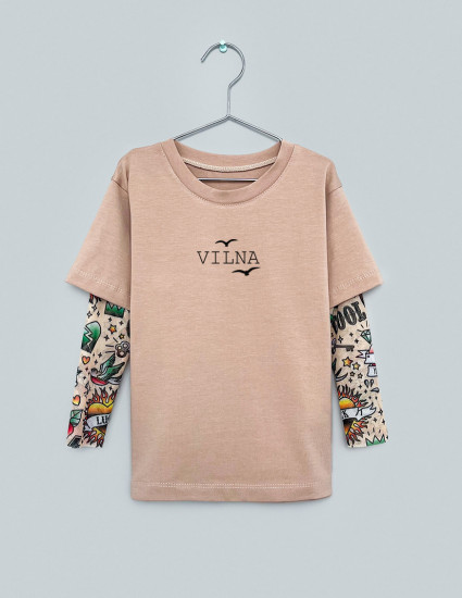 Футболка Дрейк з тату рукавами tattoo style Vilna