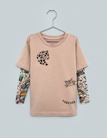 Футболка Дрейк з тату рукавами tattoo style Love & forever