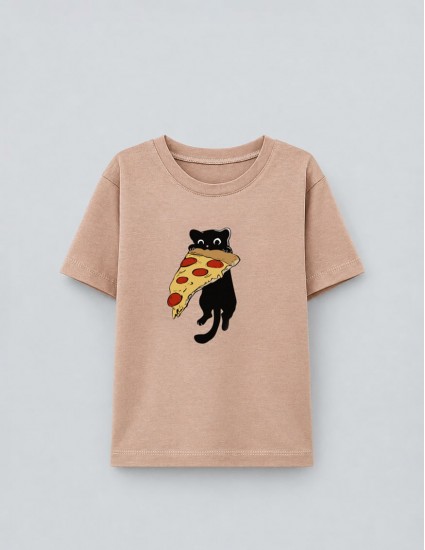 Футболка Овер тілесна Pizza lover