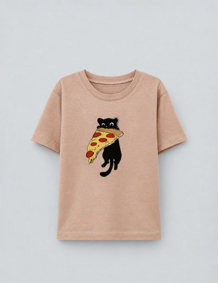 Футболка Овер тілесна Pizza lover