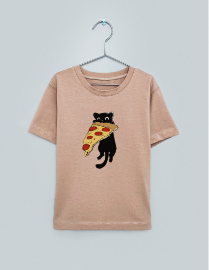 Футболка Овер тілесна Pizza lover