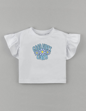 Футболка Фоксі біла Good vibes only