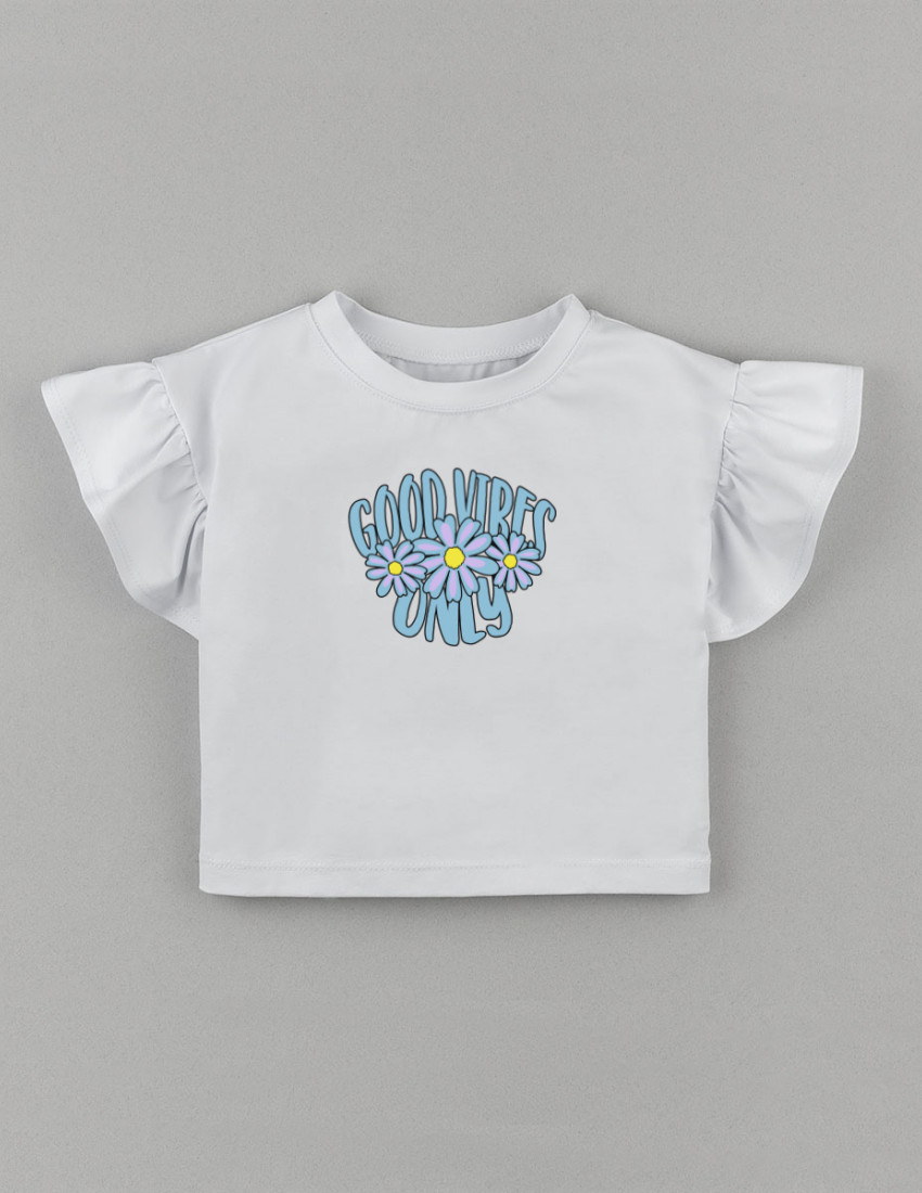 Футболка Фоксі біла Good vibes only Футболка Фоксі біла Good vibes only