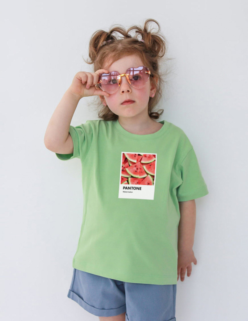 Футболка Овер фісташка Pantone Watermelon Футболка Овер фісташка Pantone Watermelon