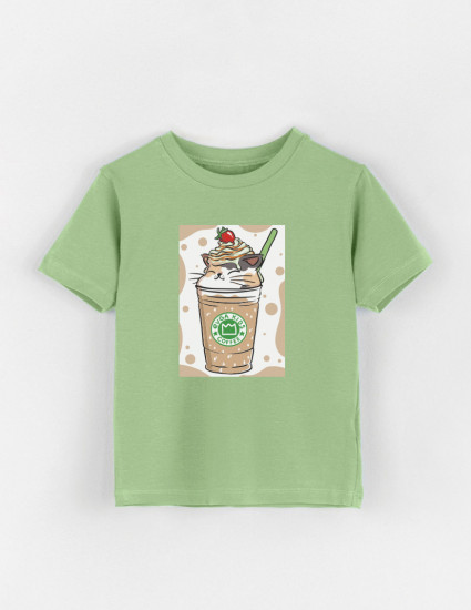Футболка Овер фісташка Catppuccino