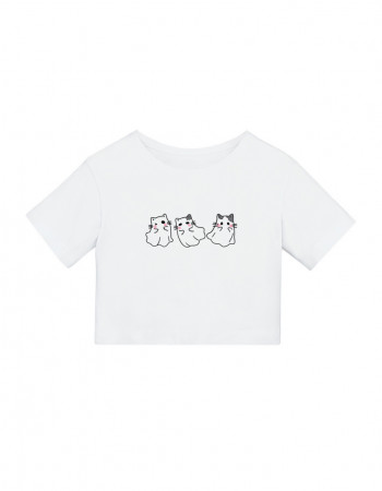 Футболка Дена біла Boo Cats