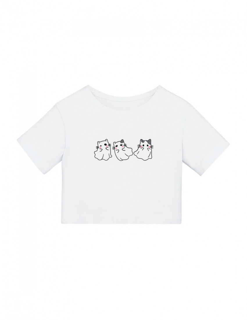 Футболка Дена біла Boo Cats Футболка Дена біла Boo Cats