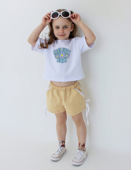 Футболка Дена біла Good vibes only Футболка Дена біла Good vibes only