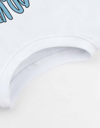 Футболка Фоксі біла Тризуб Квіти України