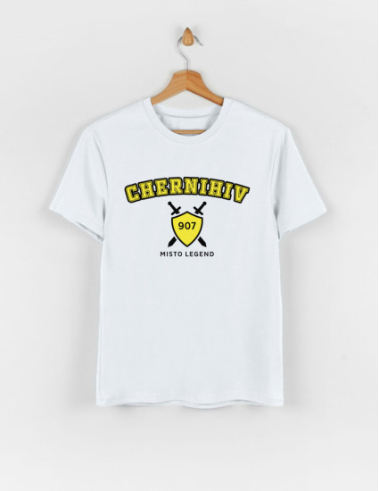 Футболка Овер для дорослого біла Chernihiv