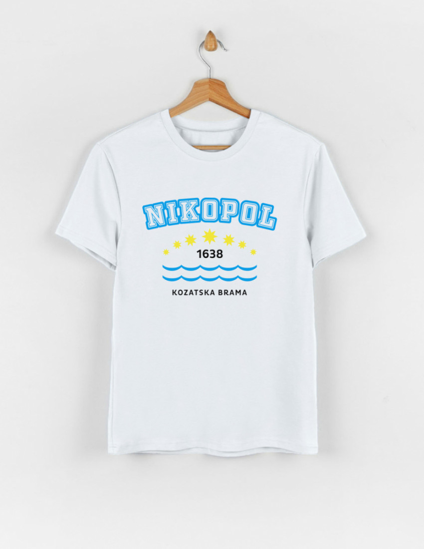 Футболка Овер для дорослого біла Nikopol
