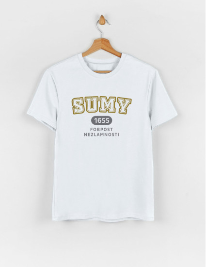 Футболка Овер для дорослого біла Sumy