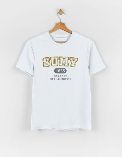 Футболка Овер для дорослого біла Sumy