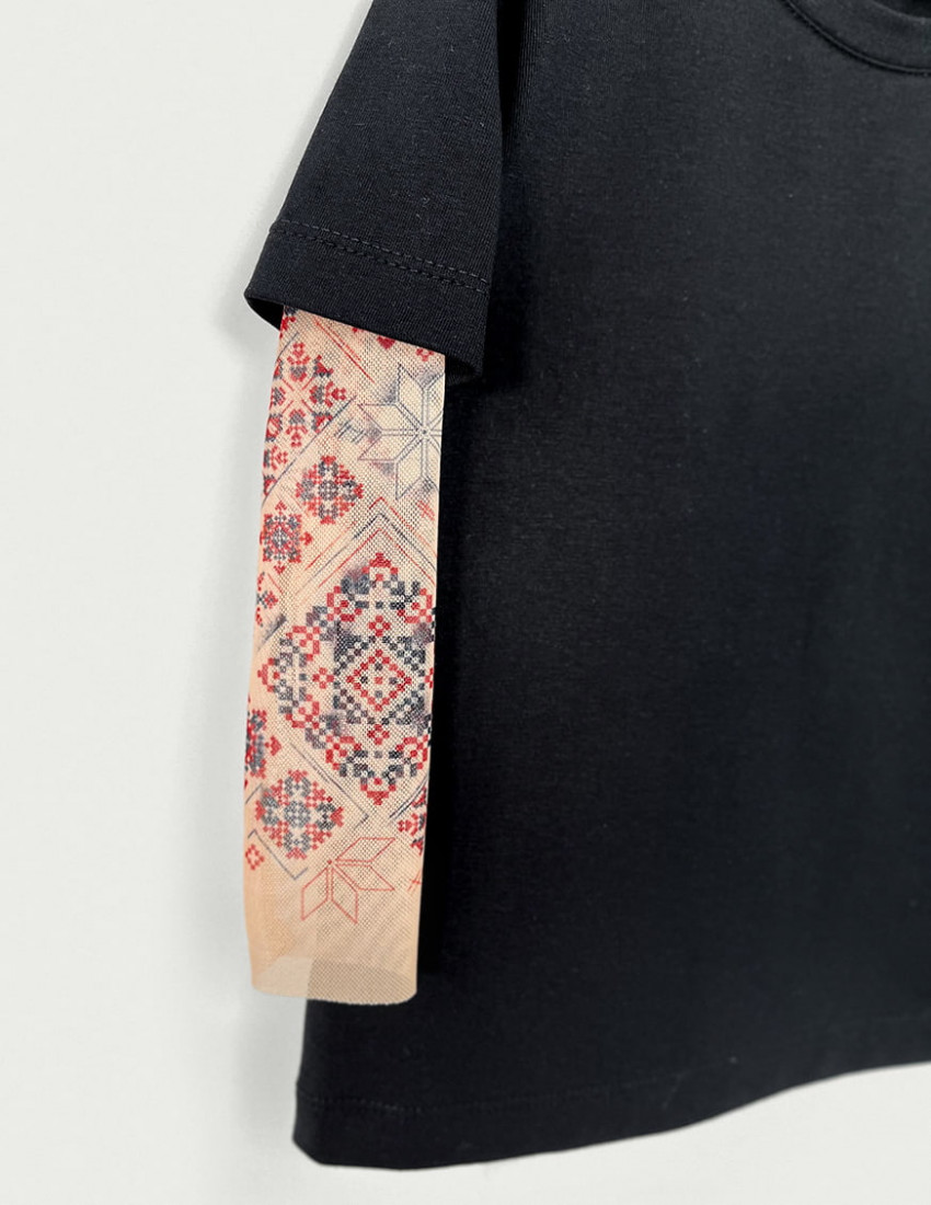 Футболка з тату-рукавами Дрейк Українські мотиви