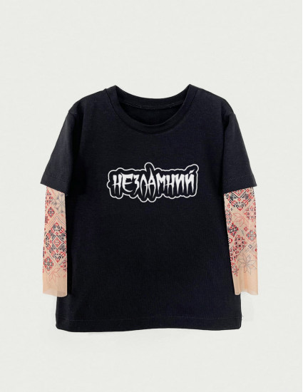 Футболка з тату-рукавами Дрейк Українські мотиви Незламний