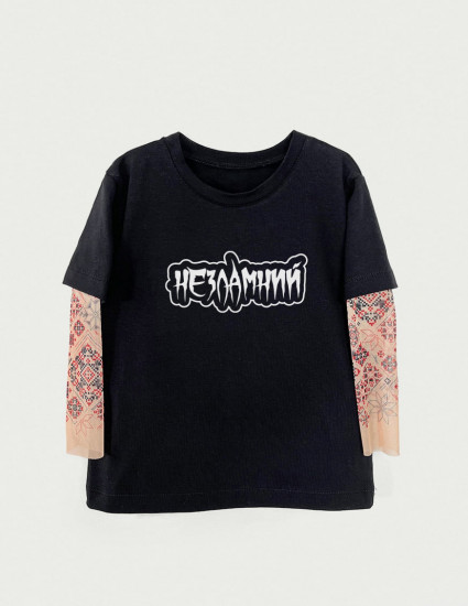 Футболка з тату-рукавами Дрейк Українські мотиви Незламний