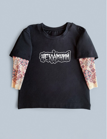 Футболка з тату-рукавами Дрейк Українські мотиви Незламний