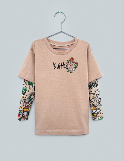 Футболка Дрейк з тату рукавами tattoo style Kvitka