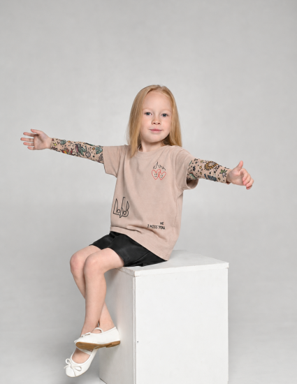 Футболка Дрейк з тату рукавами tattoo style Любов