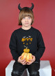 Джемпер Шелдон чорний з начосом Halloween Boo