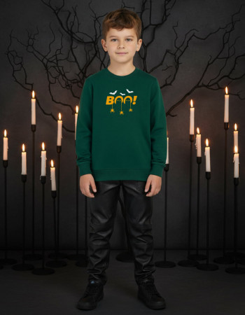 Світшот Джоуї темно-зелений Halloween Boo