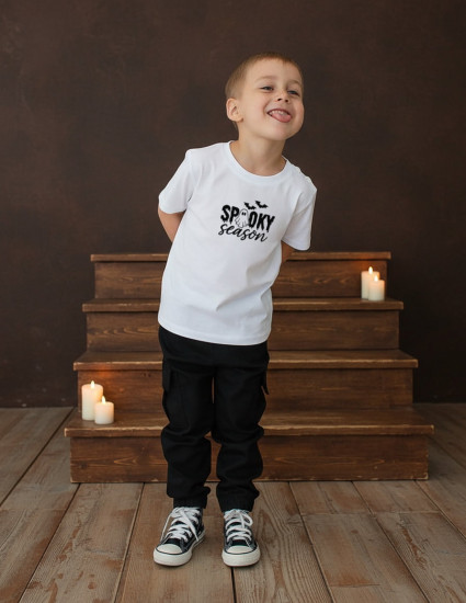 Футболка Овер біла Spooky Season Футболка Овер біла Spooky Season