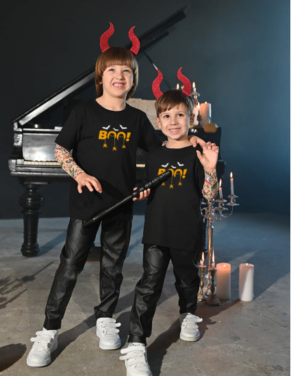 Футболка Дрейк з тату рукавами tattoo style Halloween Boo