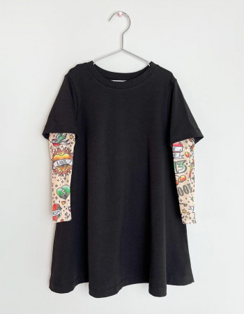 Сукня Дрейк Tattoo style Bat Kiss