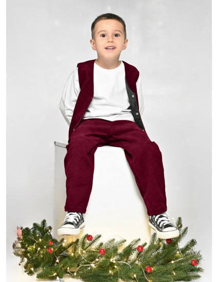 Костюм Чарлі бордовий