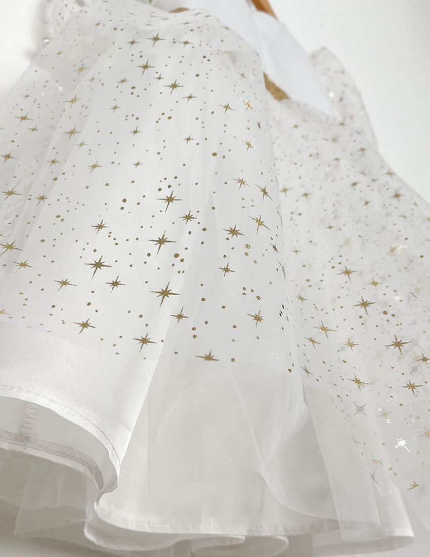 Сукня Еліза молочна з золотом