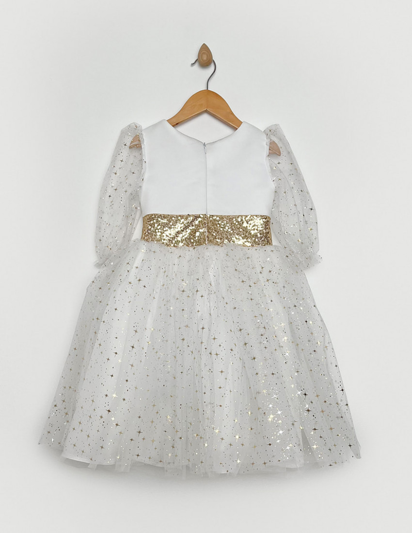 Сукня Еліза молочна з золотом