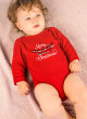 Боді червоний Merry Christmas