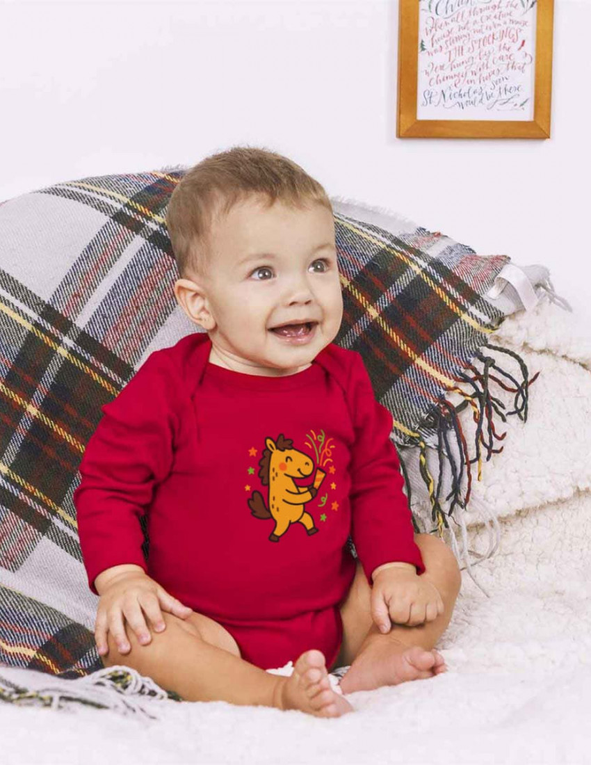 Боді червоний Милий коник