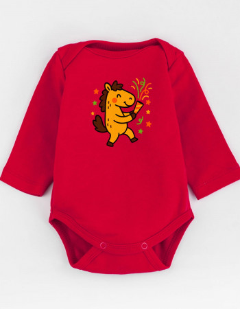 Боді червоний Милий коник