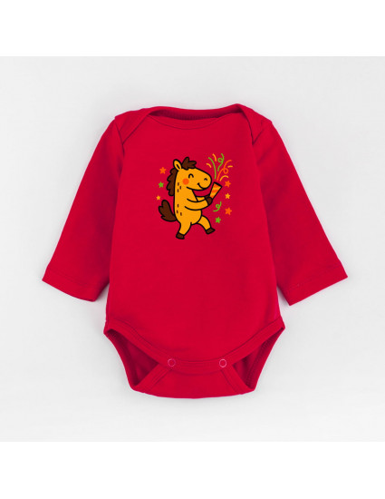 Боді червоний Милий коник