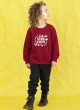 Світшот Джоуї бордовий Stay Cozy