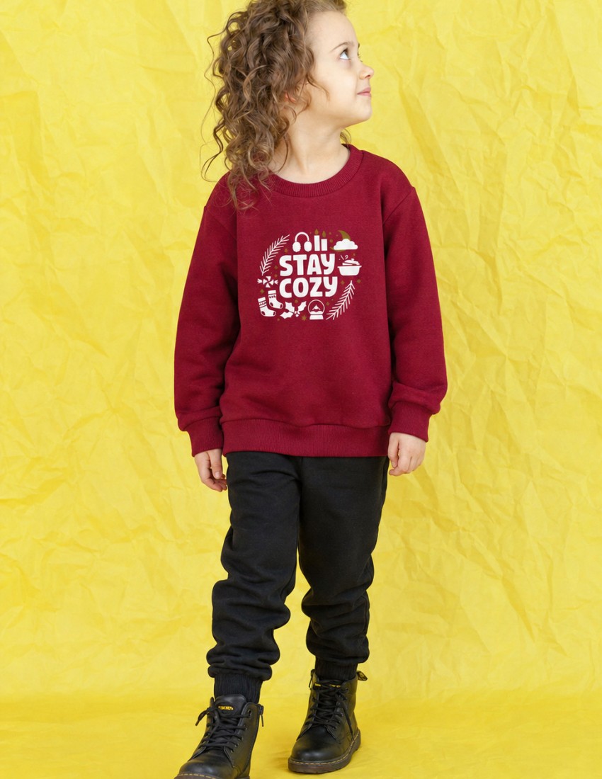 Світшот Джоуї бордовий Stay Cozy