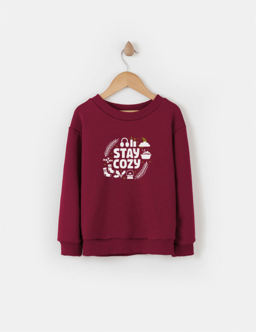 Світшот Джоуї бордовий Stay Cozy