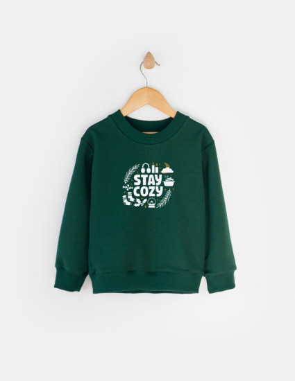 Світшот Джоуї темно-зелений Stay Cozy