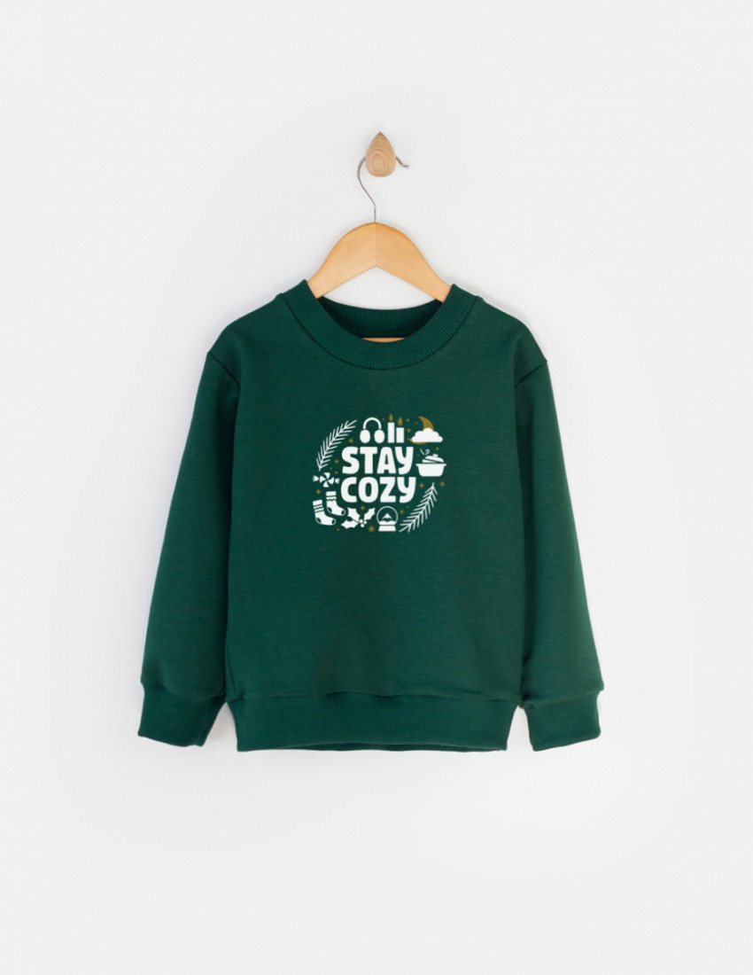 Світшот Джоуї темно-зелений Stay Cozy