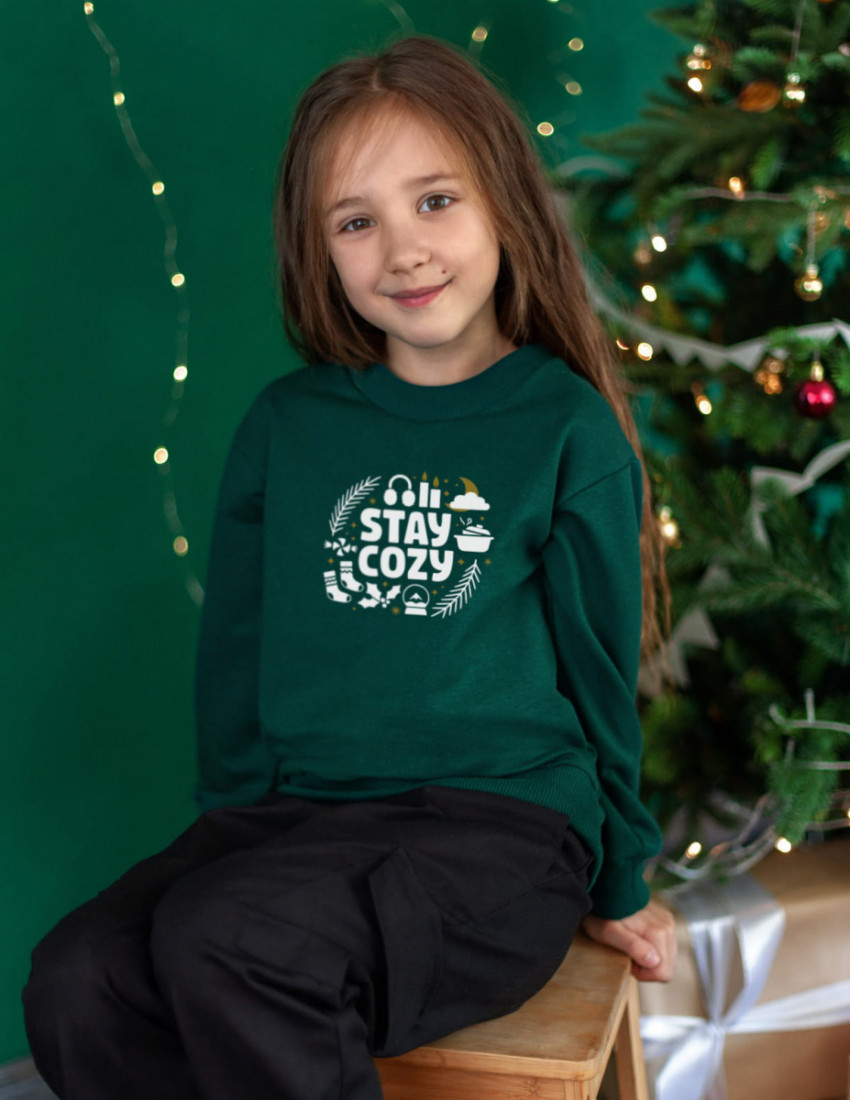 Світшот Джоуї темно-зелений Stay Cozy