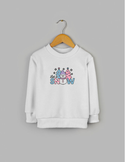 Світшот Джоуї білий з начосом Snow