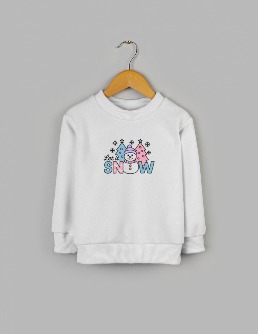 Світшот Джоуї білий з начосом Snow